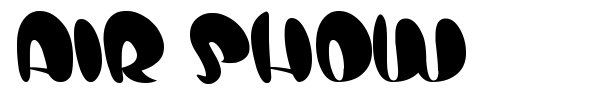 Air Show font preview